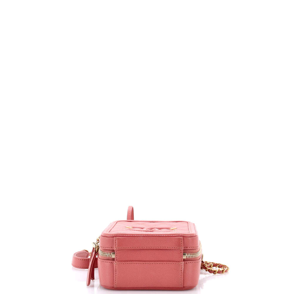 Chanel Filigree Vertical Vanity Case Quilted Caviar - Picture 4 of 6